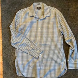 J.Crew wrinkle free dress shirt. Large. Blue.